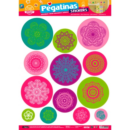 Stickers Círculos Mandalas (48x68)