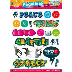 Pack 8 Un. Stickers Peace (48x68)