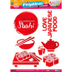 Pack 8 Un. Stickers Sushi (48x68)