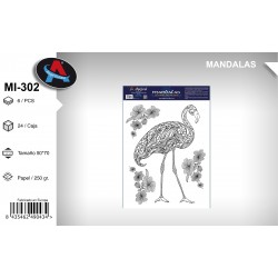 Pack 6 uds. Mandala Coloreable Animales 2