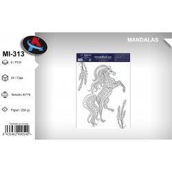 Pack 6 uds. Mandala Coloreable Animales 13