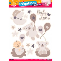 Pack 8 Un. Stickers Baby Love (48x68)