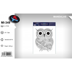 Pack 6 uds. Mandala Coloreable Animales 49