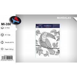 Pack 6 uds. Mandala Coloreable Animales 50