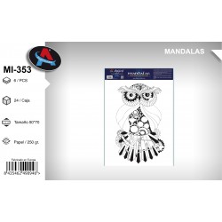 Pack 6 uds. Mandala Coloreable Animales 53
