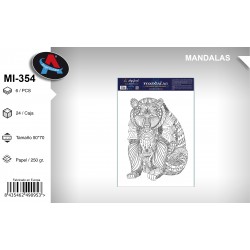Pack 6 uds. Mandala Coloreable Animales 54