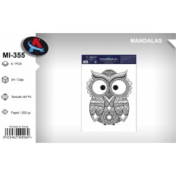 Pack 6 uds. Mandala Coloreable Animales 55