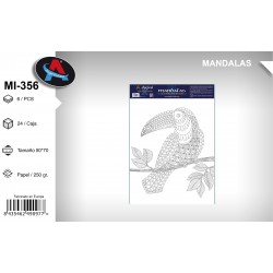 Pack 6 uds. Mandala Coloreable Animales 56