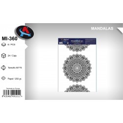 Pack 6 Un. Mandala Coloreable Mandalas 3