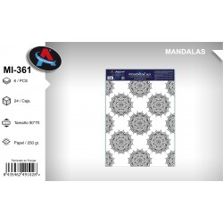 Pack 6 uds. Mandala Coloreable Mandalas 4