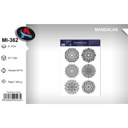 Pack 6 Un. Mandala Coloreable Mandalas 5