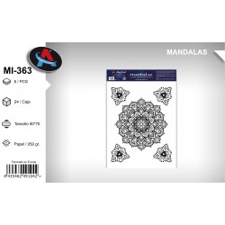 Pack 6 uds. Mandala Coloreable Mandalas 6