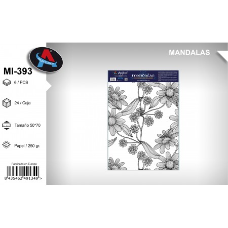 Mandala Coloreable Flores 13