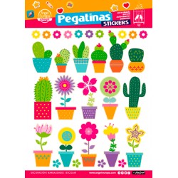 Pack 24 Un. Stickers Flowers (24x34)