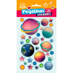 Pack 24 Un. Stickers Planetas (10x19)