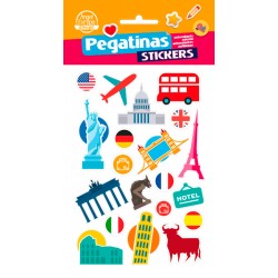Pack 24 Un. Stickers Travel (10x19)