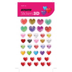Pack 24 uds. Stickers Corazon(10x19)