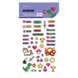Pack 24 uds. Stickers GAME(10x19)