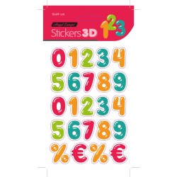 Pack 24 uds. Stickers Numeros (10x19)