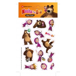 Pack 24 uds. Stickers Masha y el oso(10x19)