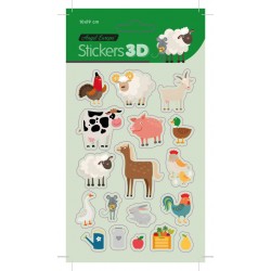 Pack 24 uds. Stickers Animales (10x19)