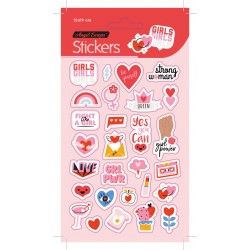 Pack 24 uds. Stickers GIRL (10x19)