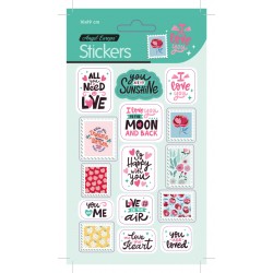 Pack 24 uds. Stickers LOVE (10x19)