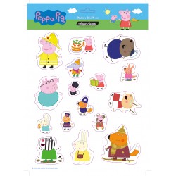 Pack 24 uds. Stickers Peppa pig (24x34)