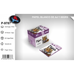 Pack 150ud. Papel blanco A4, 80grs.